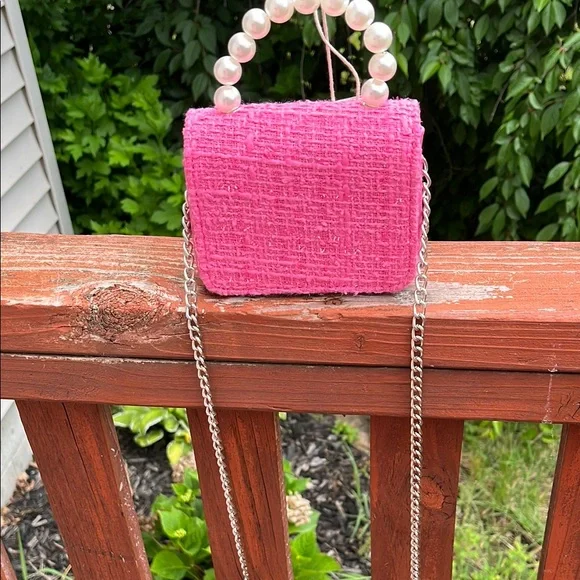 Barbie Pink Tweed Mini Bag - Picture 2 of 5